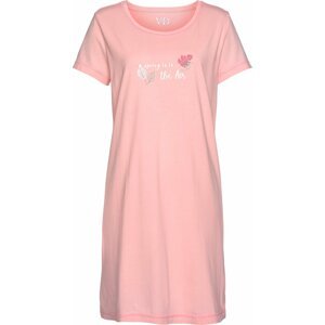 VIVANCE Noční košilka zelená / pink / starorůžová / bílá