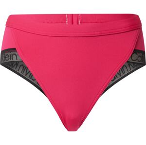 Calvin Klein Swimwear Plus Spodní díl plavek 'BRAZILIAN' pink / černá / bílá