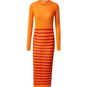 LeGer Premium Úpletové šaty 'Christina' oranžová / červená