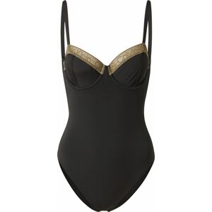 Calvin Klein Swimwear Plavky světle béžová / černá