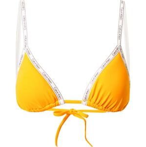 Calvin Klein Swimwear Horní díl plavek jasně oranžová / černá / bílá