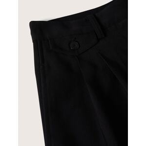 MANGO Kalhoty se sklady v pase 'JIMMY'  černá