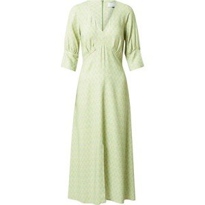 Closet London Šaty světle zelená / fialová / broskvová