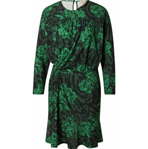 Oasis Šaty zelená / tmavě zelená / černá