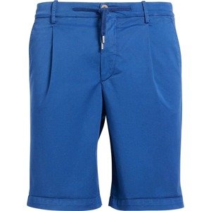Boggi Milano Kalhoty se sklady v pase modrá