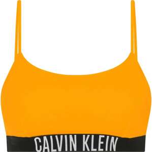 Calvin Klein Swimwear Horní díl plavek 'Intense Power' oranžová / černá / bílá