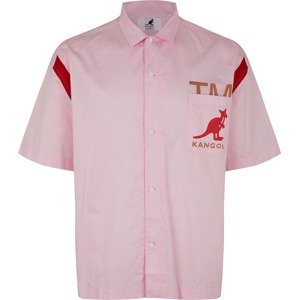 KANGOL Košile 'Austin' světle růžová / červená