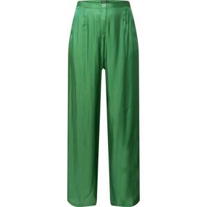 Nasty Gal Plus Kalhoty tmavě zelená
