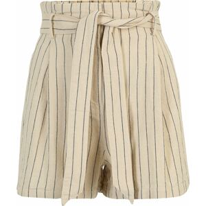 OBJECT Petite Kalhoty se sklady v pase 'NAMIR' krémová / tmavě modrá