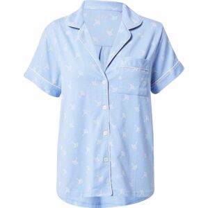 JOOP! Bodywear Tričko na spaní kouřově modrá / bílá