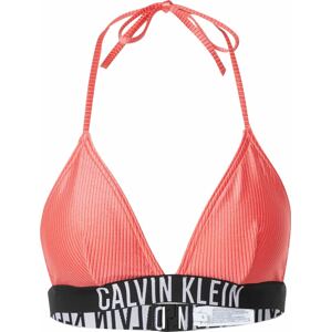 Calvin Klein Swimwear Horní díl plavek lososová / černá / bílá