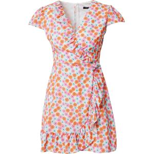 Trendyol Letní šaty námořnická modř / světlemodrá / oranžová / pink / bílá