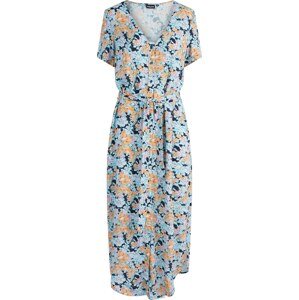 Pieces Tall Letní šaty 'Semmy' modrá / noční modrá / oranžová