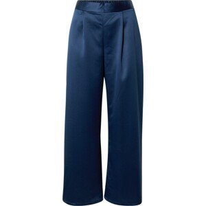 Wallis Curve Kalhoty se sklady v pase námořnická modř