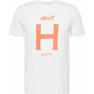 EINSTEIN & NEWTON Tričko 'Happy Paris' oranžová / bílá