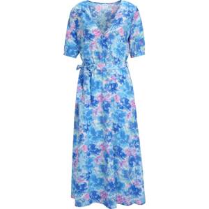 Vila Tall Letní šaty 'LUNA' modrá / světlemodrá / pink / růžová / bílá