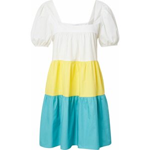 Compania Fantastica Letní šaty 'Vestido' světlemodrá / žlutá / bílá