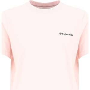 COLUMBIA Tričko pastelově růžová / černá