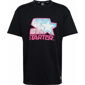 Starter Black Label Tričko pink / černá / bílá