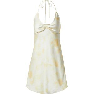ABOUT YOU x Laura Giurcanu Letní šaty 'Alesa' žlutý melír / přírodní bílá