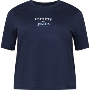 Tommy Jeans Curve Tričko námořnická modř / světlemodrá / bílá