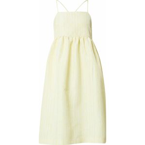 Crās Letní šaty 'Sadie' světle žlutá / bílá