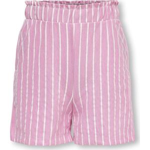 KIDS ONLY Kalhoty světle růžová / bílá
