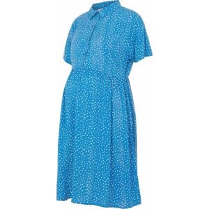 MAMALICIOUS Košilové šaty 'Mercy Lia' modrá / bílá