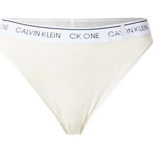 Calvin Klein Underwear Kalhotky krémová / černá / bílá