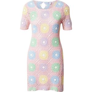 Olivia Rubin Úpletové šaty 'HAILEY' modrá / zelená / pastelová fialová / růžová