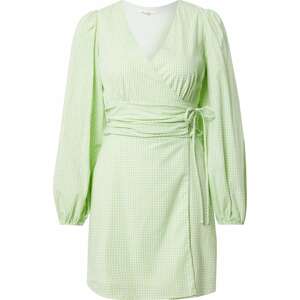 The Frolic Košilové šaty 'CASSANDRA' světle zelená / bílá