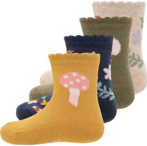 EWERS Ponožky béžový melír / námořnická modř / kari / olivová