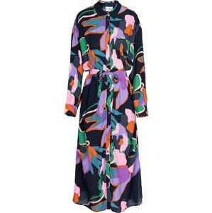FRNCH PARIS Košilové šaty 'Adenisse' zelená / fialová / růžová / černá