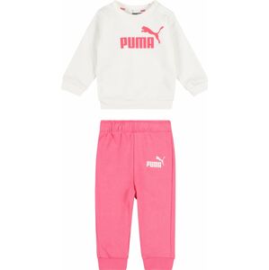 PUMA Joggingová souprava pink / bílá