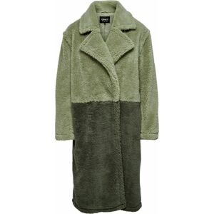 ONLY Přechodný kabát 'Camilla' světle zelená / tmavě zelená
