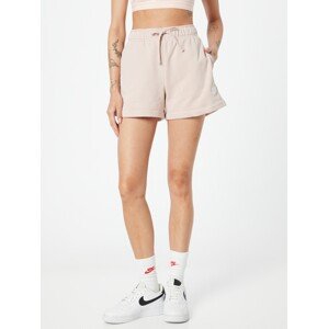 Nike Sportswear Kalhoty pastelově růžová / bílá