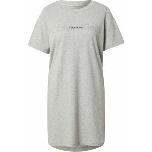 Calvin Klein Underwear Noční košilka šedý melír / černá