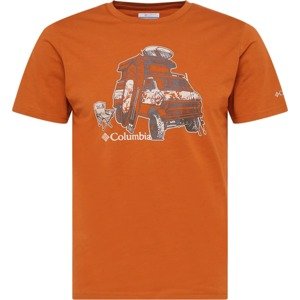 COLUMBIA Funkční tričko 'Sun Trek™' grafitová / světle šedá / oranžová