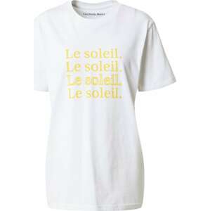 Les Petits Basics Tričko žlutá / bílá