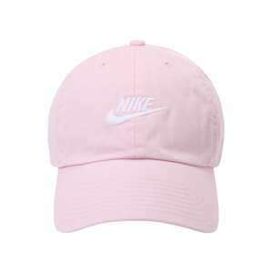 Nike Sportswear Kšiltovka světle růžová / bílá