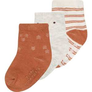 Carter's Ponožky karamelová / světle šedá / bílá