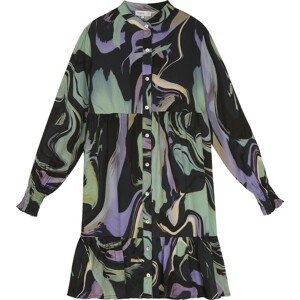 FRNCH PARIS Košilové šaty 'Kym' námořnická modř / antracitová / mátová / světle fialová