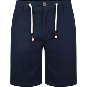 Threadbare Kalhoty 'Seacliffe' tmavě modrá / ohnivá červená / bílá