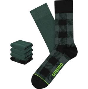 CHEERIO* Ponožky zelená / černá