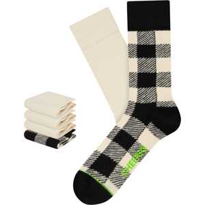CHEERIO* Ponožky 'Jackcheck' zelená / černá / bílá