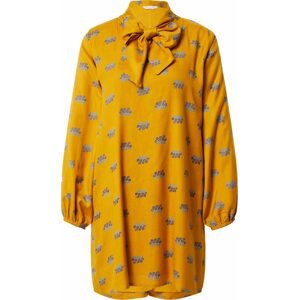 Compania Fantastica Košilové šaty 'Vestido' světlemodrá / zlatě žlutá / tmavě fialová