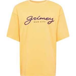 Grimey Tričko 'DUST STORM' žlutá / lilek / tmavě červená