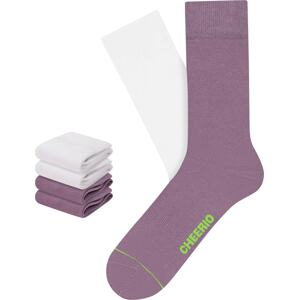 CHEERIO* Ponožky fialová / bílá