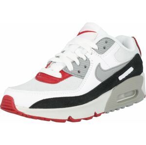 Nike Sportswear Tenisky 'Air Max 90 LTR' šedá / světle šedá / červená / černá
