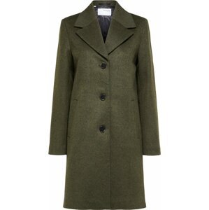 Selected Femme Curve Přechodný kabát 'Sasja' tmavě zelená